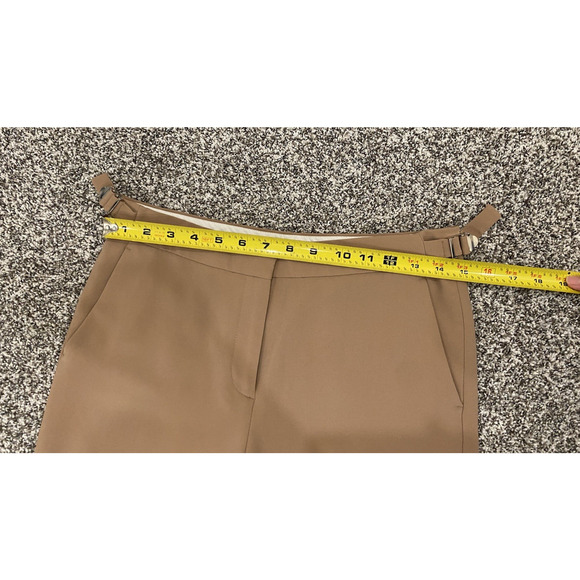 Theory Womens Size 2 Dress Pants Straight Tan Ankle Casual Office Career Slacks - Picture 7 of 10